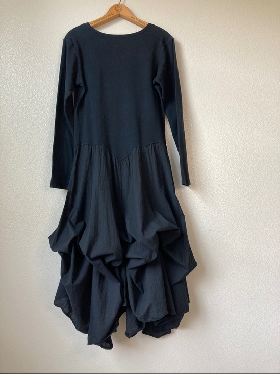 Luna Luz Dresses & Skirts - Luna Luz Dart & Tie Avant Garde Minimalist Dress Origami Bubble Midi sz L